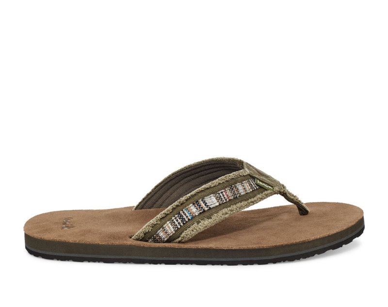 Sanuk Fraid So Eco-Friendly - Sanuk Flip Flops Mens Brown - Philippines GYUPJE761